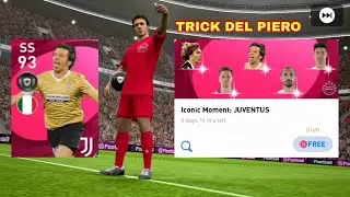 PES 2021 MOBILE | TRICK DEL PIERO ICONIC MEMENT JUVENTUS 💥💥🔥🔥🎉🎉🎉🎉 #pes2021mobile #shorts