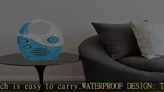Portable Shower Radios, Adjustable Waterproof AM FM Button Speaker, Bathroom Shower Speakers Wirele