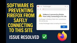Software is preventing Firefox from safely connecting to this site | PortSwigger | Issue Resolved ✅