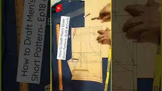 How to Draft Men's Boxer Short Pattern- Ep18 #shorts #cpmshorts #youtubeshorts