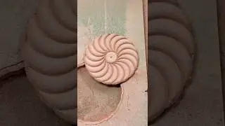 Satisfying wooden CNC art #ktech #machine #aesthetic#viral