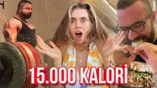DÜNYA AĞIRLIK ŞAMPİYONU İLE BİR GÜN! YEME KAPIŞMASI! @cenk koçak @tuna tavus