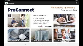 ProConnect -  How to Build a Sales Builder ProConnect HVAC Proposal for iPad Users