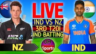 🔴 India vs New Zealand 3rd T20I LIVE MATCH Commentary &bull; IND vs NZ Live cricket match Today, IND BAT