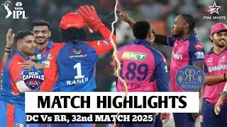 DC vs RR 32nd Match IPL 2025 Highlights | IPL Highlights 2025 | DC vs RR highlights today