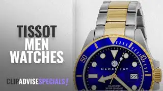 10 Best Selling Tissot Men Watches [2018 ]: Henry Jay Mens 23K Gold Plated Two Tone Stainless Steel