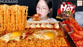 🔥Spicy Soft Tofu Ramyeon & Kimchi | KOREANFOOD MUKBANG ASMR