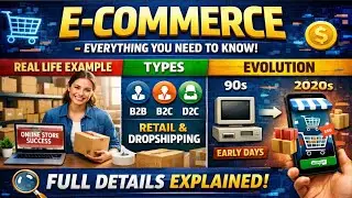 What is E-Commerce | Types of E-Commerce: B2B, B2C, C2C, D2C | Evolution of ECommerce #ai #ecommerce