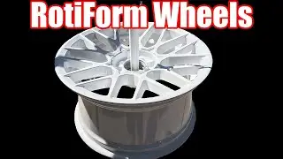 Powder Coating Aluminum Rims // Rotoform Wheels In Polar White.