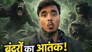 Monkeys attack 🐵😡       #viral #video #funny #vlog #sauravjoshivlogs #trending #jungle 