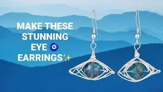 DIY Wire Wrapped Eye Earrings for Beginners | Step-by-Step Jewelry Making
