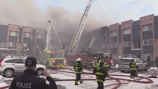 CFD battle large fire at residential building near O&rsquo;Hare