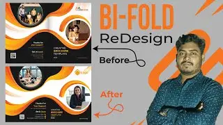 Bi-Fold Brochure Design in Illustrator Bangla Tutorial