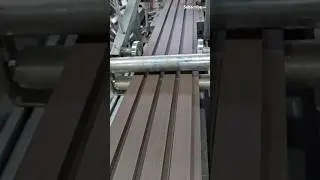 Wpc wall cladding production: slow extrusion? But good shaping #machine #wpc #technology