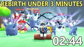Rebirth Under 3 Minutes In Roblox Collect All Pets!