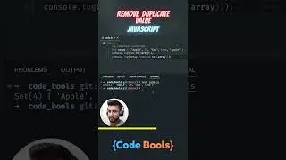 how to remove duplicate value from array javascript 🤔😎 