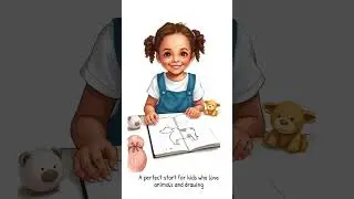 Easy Tracing Farm Animals for Little Hands (Ages 3&ndash;6)  #earlylearning  #tracing #shortvideo #art