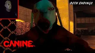 Half Human, Half Dog... And It Wants Me Dead (Canine) Scary Stealth Horror Game (Both Endings)