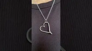 Making a heart necklace from a fork! #silverware #fork #upcycle #jewelry #heart #silver