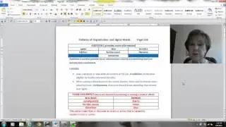 Introduction to Patterns of Organization