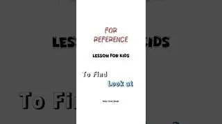 Reference Material - Language Skills For Kids #shorts #englishvocabulary