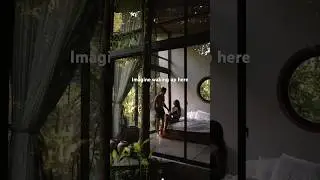 Morning goals in our Airbnb in Bali #couple #airbnb #shortsviral