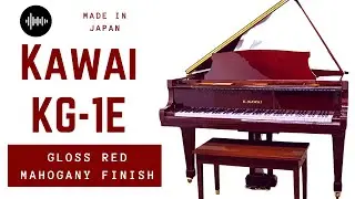 Japanese Kawai Piano KG-1E | Gloss Red Mahogany