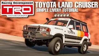 Toyota Land Cruiser FZJ80 EASY TRD Livery Tutorial | Car Parking Multiplayer 2