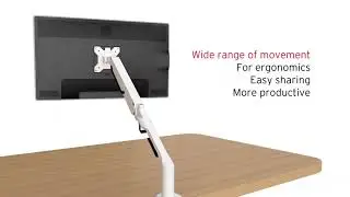 Quick Release, Adjustable Single Monitor Arm by Dellonda -  DH26