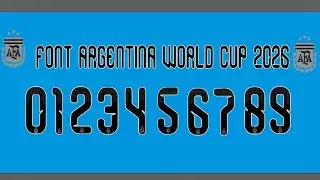 Font Argentina World Cup 2026 free 