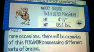 shiny doduo encounter in safari zone w/ sapphire