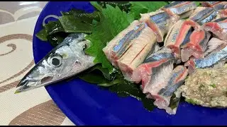 趣味の料理 　　 秋刀魚の刺身 2025 08 30