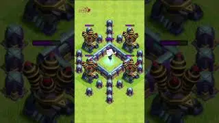 Electro Titan Vs Air Defenses | Clash of Clans #shorts