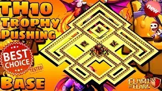 Clash Of Clans | NEW TH10 TROPHY PUSH BASE | TH10 TROPHY BASE | DEFENSE REPLAYS | Coc | 2018