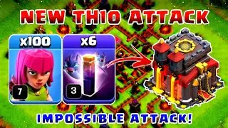 TH10 NEW Attack strategy | 100 Archer Impossible Attack!