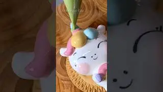 Make a Happy Unicorn Cookie 🌈 #meringuecookies #unicorn #cute