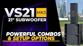 Активный сабвуфер VS21-MK3 21 дюйм. Мощные комбинации и варианты настройки.