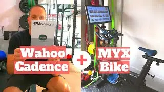 Датчик каденса Wahoo с велосипедом MYX