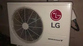 my LG ductless mini split air conditioner startup plus full ramp up at night