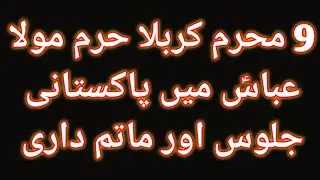 9 Muharam Haram Mola Abbas a.s Pakistani Jalus And Pursa | Noha Abbas ijazat mangda hai | Haji Ansar