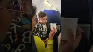 Flight | cute smile baby | Leo | smart boy | goa |trip | vlog | first time in Flight