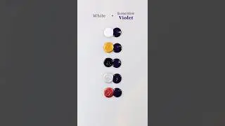 Quinacridone Violet blended with 5 unique colors! 😍🌈 #colormixing #paintmixing #painting #shorts