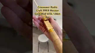Пришла посылка из Японии. Спиннинг Rodio Craft 999.9 Meister Gold Wolf 613L 1.86m 4gr. #форель