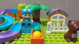Satisfying building block marble run ☆ Build Exciting marble tracks with lego duplo