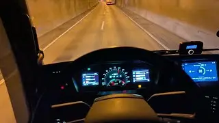 Relaxing truck engine sound. Driving Volvo FH.