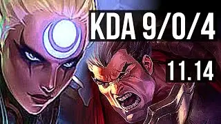DIANA vs DARIUS (MID) | 9/0/4, 1200+ games, Legendary, 1.2M mastery | BR Grandmaster | v11.14