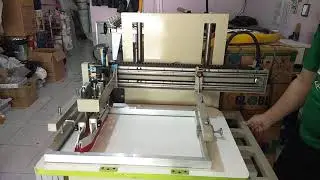 Mesin sablon otomatis atau pneumatik