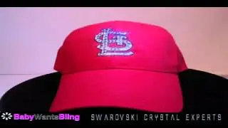St Louis Cardinals Womens Bling Cadet Hat Cap World's Finest Crystal Rhinestones