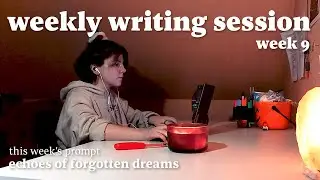 1-h real time write with me ✍️🌧️ rain and fireplace sounds +  pomodoro 25/5