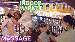 Head & Shoulder Massage with Natural Market Sound inside shopping mall | ambiance ASMR